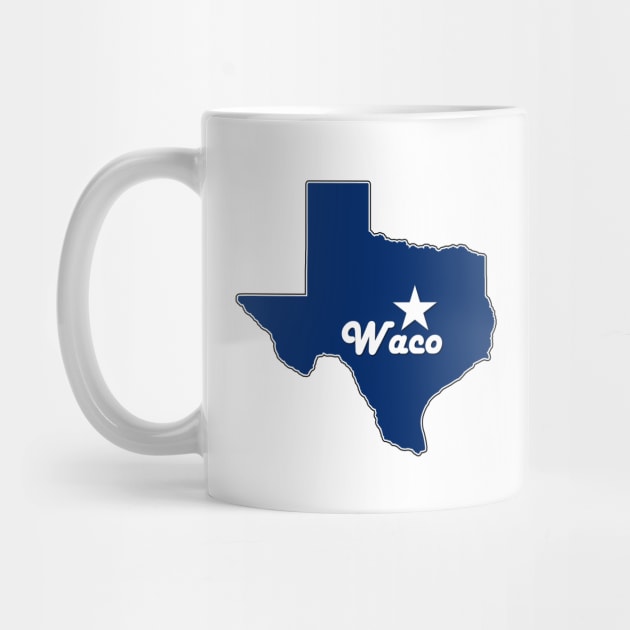 Waco Texas Navy Blue Lone Star State Map Texan by Sports Stars ⭐⭐⭐⭐⭐